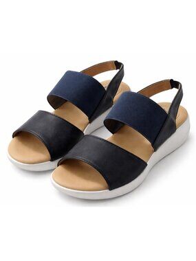 Cushion Walk By Avon Women Open Toe Slingback Sandals Blue Size 7